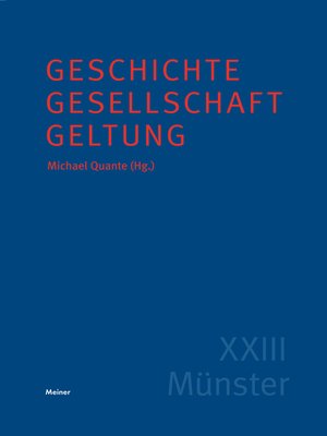 cover image of Geschichte – Gesellschaft – Geltung